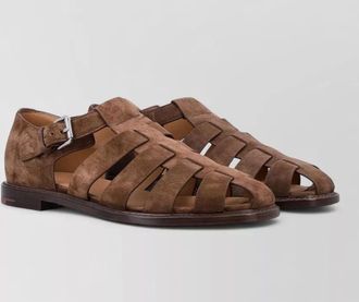 Churchs suede fisherman sandals cut out open toe