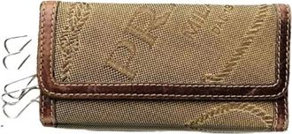 Prada Pre-owned Accessories, female, Beige, Size: ONE SIZE Pre-owned Leather Key Holder