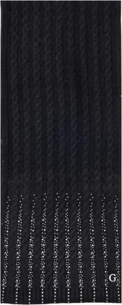 Guess Accessoires, Dames, Zwart, ONE Size, Polyester, Knitted Scarf Aw 5384 Pol 03