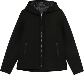 Herno hooded zip-front jacket - Black