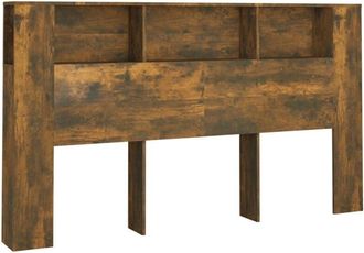 vidaXL Mueble cabecero roble ahumado 180x18,5x104,5 cm Vidaxl