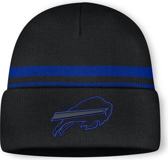 Nike Buffalo Bills Primetime Utility Nike Mens NFL Cuffed Beanie in Black | NF4001UW81-10L