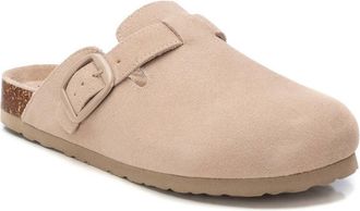 Xti Womens Refresh Collection Suede Clog Mule Flats