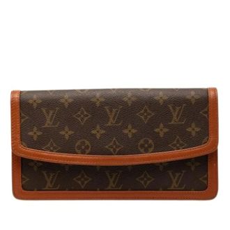 Louis Vuitton Pre-owned Clutches, female, Brown, Size: ONE SIZE Pre-owned Pochette Dame PM