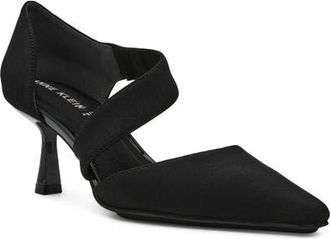 Anne Klein Cerys Pump in Black Stretch at Nordstrom, Size 5.5