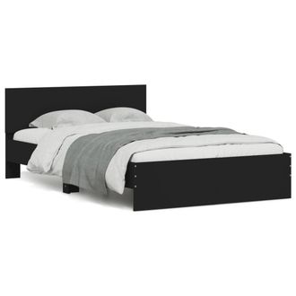 Berkfield Home Bed Frame without Mattress Black 120x190 cm Small Double