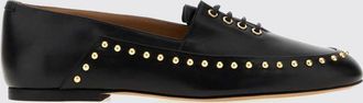 Jil Sander Ballerina Elyss in pelle di vitello liscia con borchie ricamate