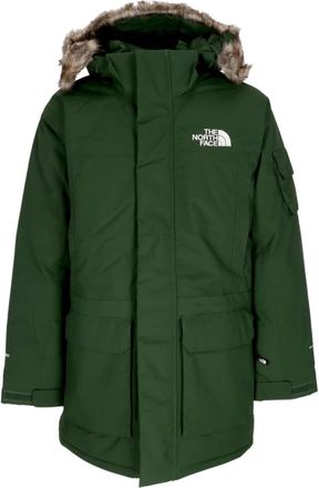 The North Face Waterdichte Lange Jas met Afneembare Capuchon - Heren - Winterjassen - Groen - L - Nylon - Jassen