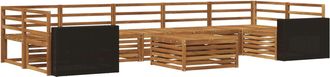vidaXL Conjunto De Sof&aacute;s De Exterior 8 Uds. Natural Vidaxl