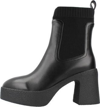 Noa Harmon Dramma Haklaarzen - Dames - Laarzen met Hak - Zwart - 41 EU - Schoenen