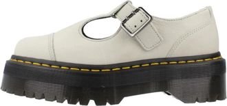 Dr. Martens Klassieke leren ballerinas - Dames - Platte Schoenen - Wit - 41 EU - Leer - Schoenen