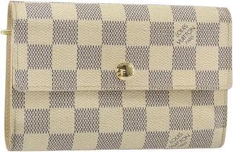 Louis Vuitton Pre-owned Wallets, female, White, Size: ONE SIZE Pre-owned Canvas Wallet