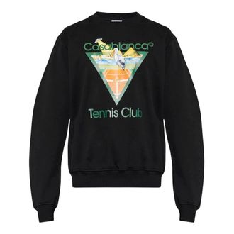 Casablanca Heren, Sweatshirts & Hoodies, Zwart, Maat: XL Katoen