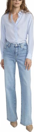 Frame Denim Le Slim Palazzo High Rise Jeans In Ripple