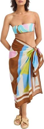 Vitamin A Samara Cover-Up Sarong in Cake at Nordstrom