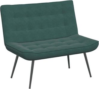 vidaXL Vidaxl - Banco De Terciopelo Verde Oscuro 110x74x84 Cm