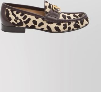 Valentino Garavani signature loafers animalier pattern