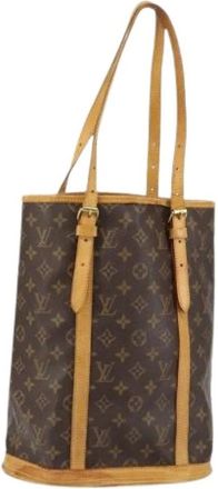 Louis Vuitton Pre-owned Bucket Bags, female, Brown, Size: ONE SIZE Pre-owned Canvas Bucket Bag