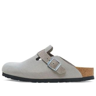 Birkenstock Boston Suede Embossed Corduroy Stone Coin 1026210