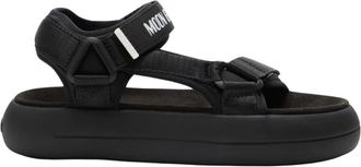 Moon Boot Platte sandalen - unisex - Sandalen - Zwart - 39 EU - Schoenen