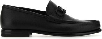 Ferragamo Gancini Moccasin - Heren - Loafers - Zwart - 39 1/2 EU - Leer - Schoenen