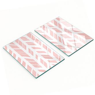 OEM Taglieri Decorativi In Vetro Temperato Con Motivo A Spina Di Pesce, 2x40x52 Cm