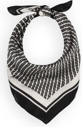 Janice Zijden Sjaal Effron Logo Ketting - Dames - Accessoires - Veelkleurig - Maat: ONE Size Zijde