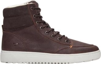 HUB Donkerbruine Dublin 2.0 Winter Schoenen - Heren - Veterlaarzen - Bruin - 45 EU - Wol - Schoenen