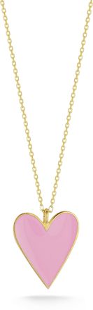 Glaze Jewelry Sterling Silver Enamel Heart Necklace