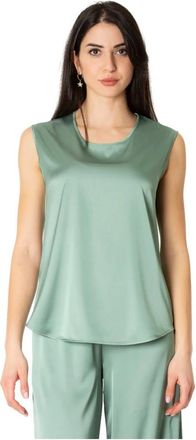 D.exterior Top in raso - - Tops - Donna - Verde - M