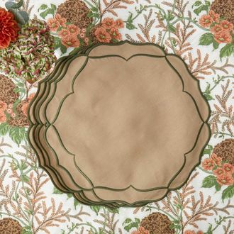 Mrs. Alice Elizabeth Red Placemats in Neutral at Nordstrom