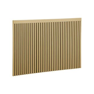 Sweeek Cabecero de madera con listones decorativos, 140cm, natural