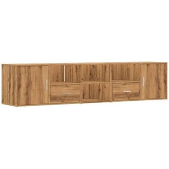 vidaXL Mueble De Esquina Madera Ingenier&iacute;a Roble Artisian 200x40x45 Cm Vidaxl