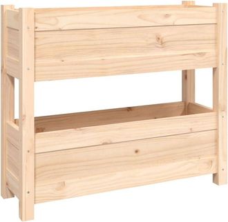 vidaXL Jardinera De Madera Maciza De Pino 77x25x66 Cm Vidaxl