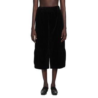 Renli Su Cropped Velvet Trousers