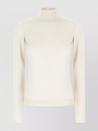 Brunello Cucinelli turtleneck cashmere blend sweater with lurex threads