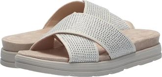 Easy Spirit Stacy Sandals Womens Ivory Slip On Open Toe Slide HTAT1156