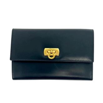 Ferragamo Pre-owned Wallets, female, Blue, Size: ONE SIZE Pre-owned Wallet (tri-fold)