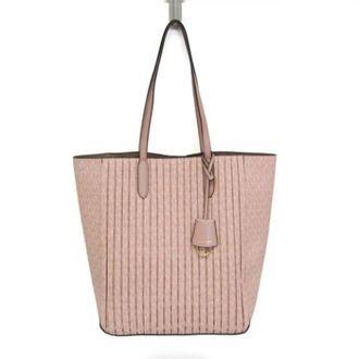 Michael Kors Pre-owned Tote Bags, female, Pink, Size: ONE SIZE Pre-owned Sinclair Pleated Shopper Tote Large