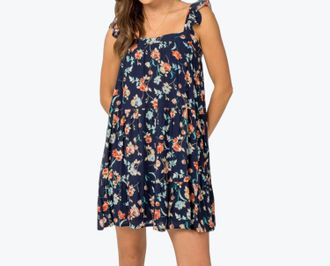 Gilli Kylie Mini Dress In Navy Blue