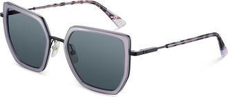 Etnia Barcelona Zafra Polarized PUHV Womens Sunglasses Purple Size 55