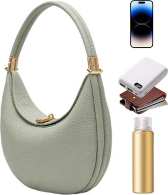 Generic Crescent Bag - Premium PU Leather Fashion Accessory Adjustable Strap Feature | Trendy Shoulder Purse Modern Half Moon Clutch Bags | Versatile Casual H