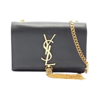 Saint Laurent Pre-owned Vintage Schoudertas - Dames - Pre-owned - Zwart - Maat: ONE Size Leer