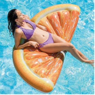 Trade Shop Trade Shop - Spicchio Di Arancia Materassino Isola Gonfiabile Mare Piscina 178 X 85 Cm