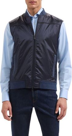 Bugatchi Soft Touch Knit Vest in Navy at Nordstrom, Size Xx-Large