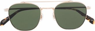 Oliver Peoples Mandeville zonnebril met piloten montuur - Goud
