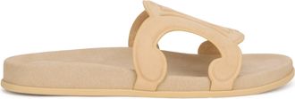 Celine Womens Slippers Triumph Beige Calfskin Sandal