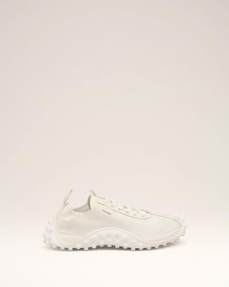 Ami White Smooth Leather Mirage Sneakers White - 36 - Unisex