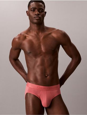 Calvin Klein Mens Ultra Soft Modal Hip Brief - Pink - XL