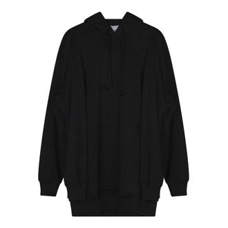 Comme Des Gar&ccedil;ons Hoodies, male, Black, Size: XL Black Long Sleeve Hoodie with Unique Design